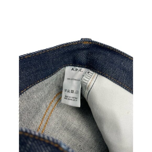 NWT A.P.C. Men's New Cure H Jean Tres Etroit Sz 24 Indigo - Picture 10 of 12